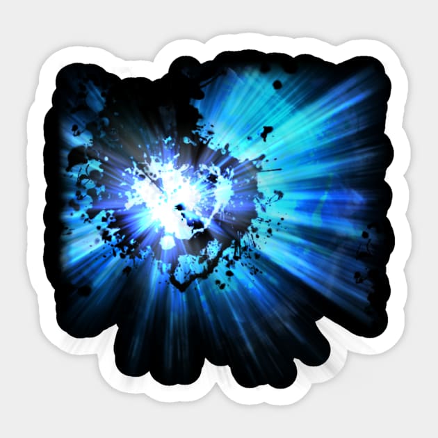 Light Burst Sticker by doomthreads